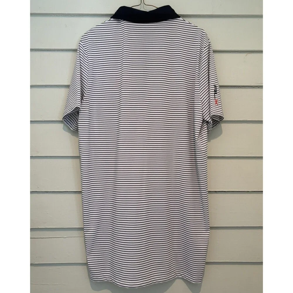 RLX Ralph Lauren Polo Shirt Mens Large* Striped 2014 PGA Championship Valhalla